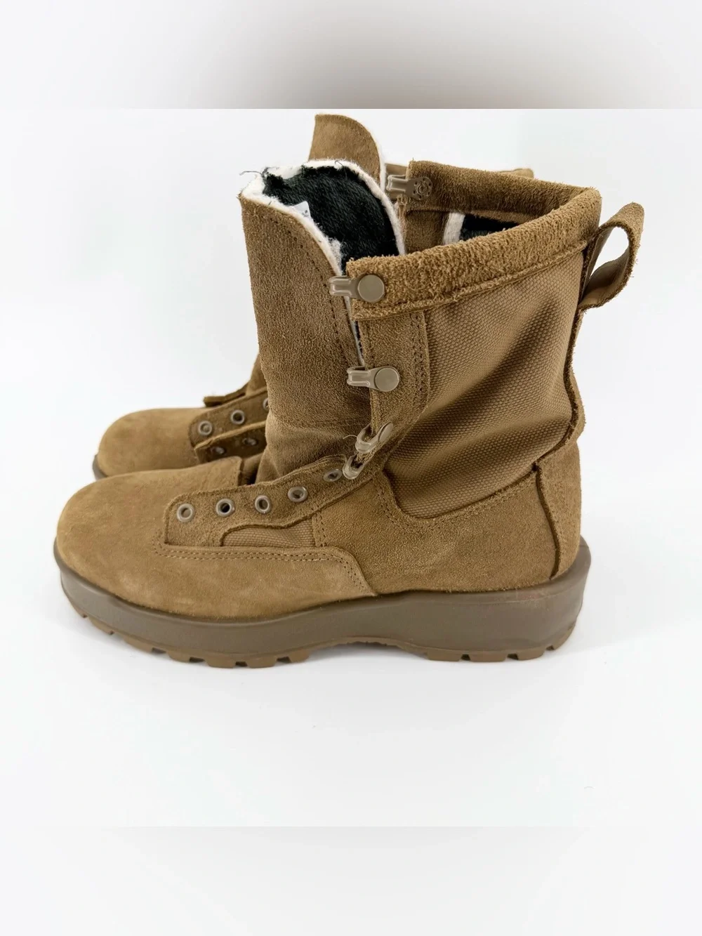 Altama 7R Steel Toe Insulated US Military Tan Suede Vibram Combat Boots